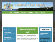 Tablet Screenshot of co.northumberland.va.us
