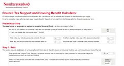 Desktop Screenshot of benefits.northumberland.gov.uk