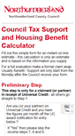 Mobile Screenshot of benefits.northumberland.gov.uk