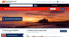 Desktop Screenshot of northumberland.gov.uk
