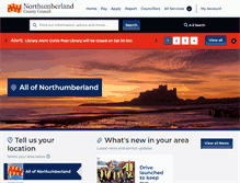 Tablet Screenshot of northumberland.gov.uk